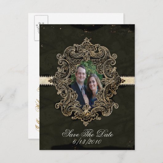 アンティークの検索ポストカードの保存 案内ポストカード (正面/裏面)