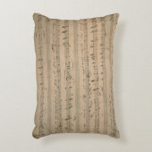 アンティークの楽譜1822年の歌オールドマン アクセントクッション (正面(垂直))