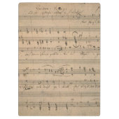 アンティークの楽譜1822年の歌オールドマン クリップボード (裏面)