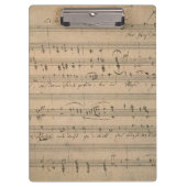 アンティークの楽譜1822年の歌オールドマン クリップボード (正面)