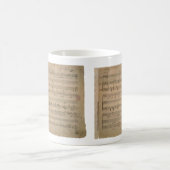 アンティークの楽譜1822年の歌オールドマン コーヒーマグカップ (中央)