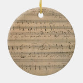アンティークの楽譜1822年の歌オールドマン セラミックオーナメント (裏面)