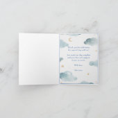 アンティークの特別出産便のコウテイペンギン赤ちゃん歓迎会 サンキューカード (内部)