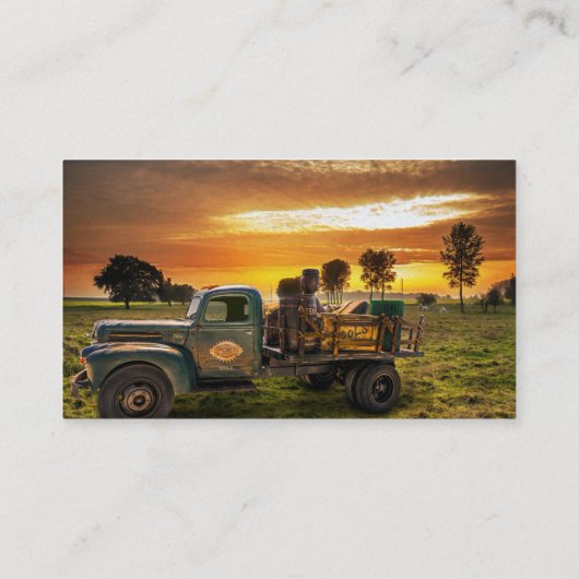 アンティークの田舎での集まり 名刺 (裏面)