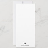 アンティークの白い赤い巻物クリスマスのフォーマル休日 招待状 (裏面)