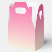 アンティークの白と冬の空のピンクのグラデーション色 フェイバーボックス (オープン)