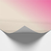 アンティークの白と冬の空のピンクのグラデーション色 ラッピングペーパー (角)