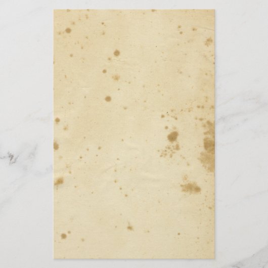 アンティークの空白のなブラウンによって汚される文房具 便箋 (正面)