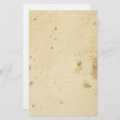 アンティークの空白のなブラウンによって汚される文房具 便箋 (正面/裏面)