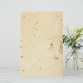 アンティークの空白のなブラウンによって汚される文房具 便箋 (スタンド正面)