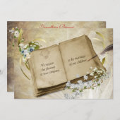 アンティークの結婚式招待状 招待状 (正面/裏面)