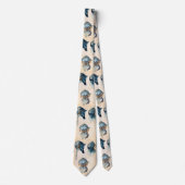 アンティークの腕章/ヘルメットの騎士の3勉強 ネクタイ (正面)