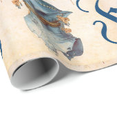 アンティークの腕章/ヘルメットモノグラムの3勉強 ラッピングペーパー (ロールコーナー)