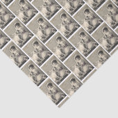 アンティークの花嫁と犬の肖像画 ブライダルシャワー ウェディング 薄葉紙 (詳細)