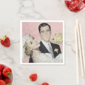 アンティークの花嫁と花婿 スタンダードカクテルナプキン (インサイチュ)