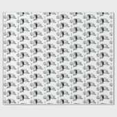 アンティークの花嫁と花婿 ラッピングペーパー (フラット)