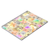 アンティークの鉛筆勉強の頭、手、耳と目 ノートブック (左側)