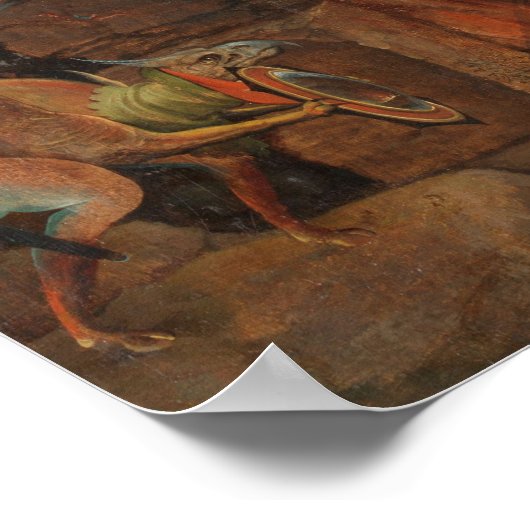 アンティークの魔女の描写 ポスター (角)