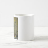 アンティークの黄色い花瓶 コーヒーマグカップ (中央)