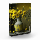 アンティークの黄色い花瓶 フォトブロック (左)