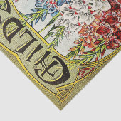 アンティークの1908年のグラジオラスの庭カタログのティッシュペーパー 薄葉紙 (詳細)