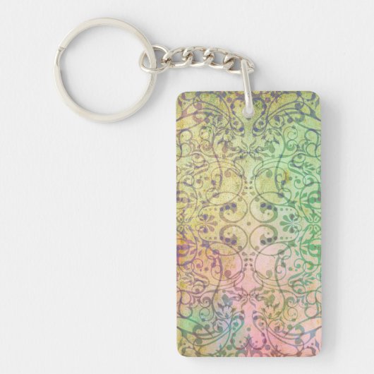 アンティークのARTオーナメントパターン キーホルダー (正面)