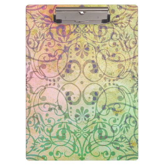 アンティークのARTオーナメントパターン クリップボード (正面)