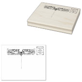 アンティークはがきアールヌーボー時代ヴィンテージ ラバースタンプ (押印)