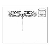 アンティークはがきアールヌーボー時代ヴィンテージ ラバースタンプ (インプリント)