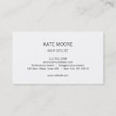 アンティークはさみ美容師 名刺 (裏面)