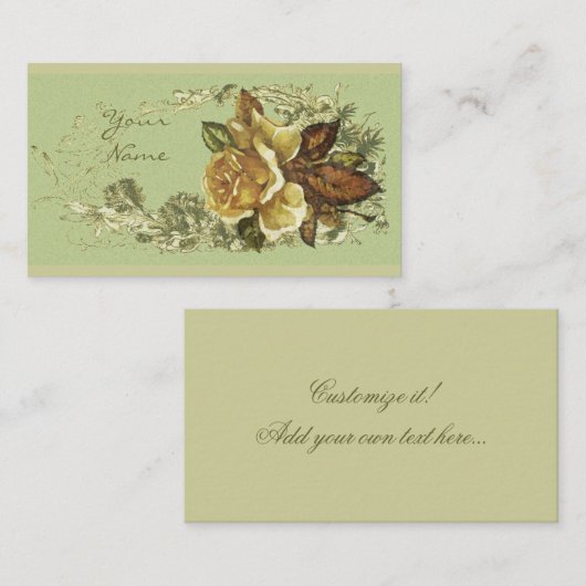 アンティークは上がりました 名刺 (正面/裏面)