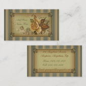 アンティークは上がりました(緑) 名刺 (正面/裏面)