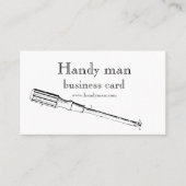 アンティークは便利な人のための名刺に用具を使います 名刺 (正面)