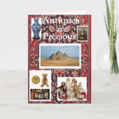 アンティークは大切誕生日カード カード (正面)