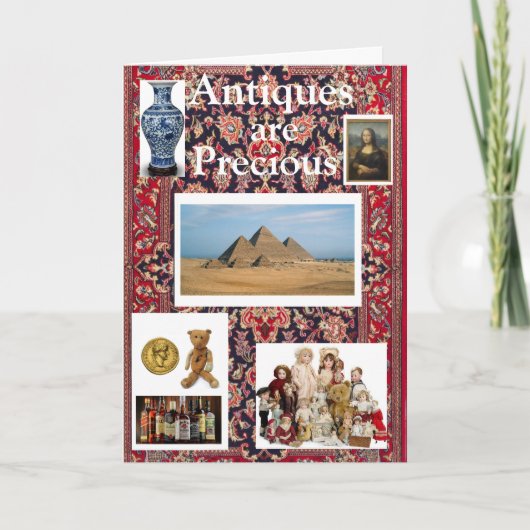 アンティークは大切誕生日カード カード (正面)