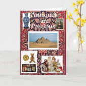 アンティークは大切誕生日カード カード (黄色い花)