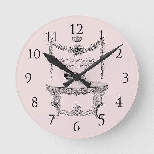 アンティークは柱時計に蹄鉄を打ちます ラウンド壁時計 (正面)