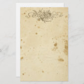 アンティークは花のいかりの文房具を汚しました 便箋 (正面/裏面)