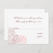 アンティークはRSVP上がりました 出欠カード (正面/裏面)