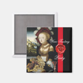 アンティークぶどうブドウ酒テイスティングパーティーワックスシール マグネット (正面/裏面)