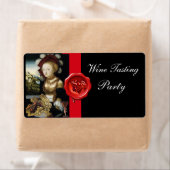 アンティークぶどうブドウ酒テイスティングパーティーワックスシール ラベル (インサイチュ)