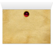 アンティークぶどうブドウ酒テイスティングレッドワックスシール (内部横(下))