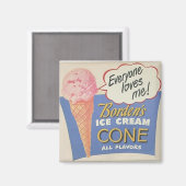 アンティークアイスクリーム標識 マグネット (正面/裏面)