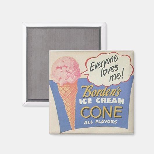 アンティークアイスクリーム標識 マグネット (正面/裏面)
