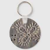 アンティークアイルシャーレース刺繍 キーホルダー (正面)