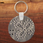 アンティークアイルシャーレース刺繍 キーホルダー (正面)