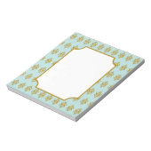 アンティークアクアレースメモ帳 ノートパッド (回転)