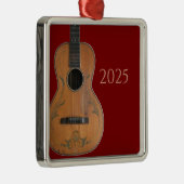 アンティークアコースティックギターオーナメント メタルオーナメント (右)
