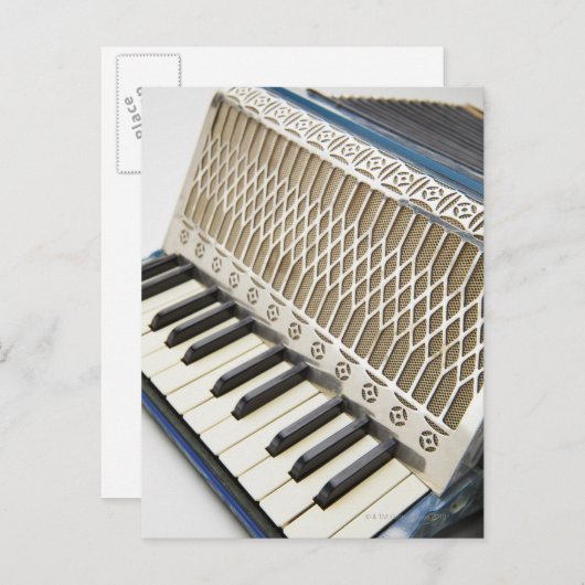 アンティークアコーディオンキーボード ポストカード (正面/裏面)