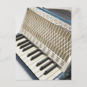 アンティークアコーディオンキーボード ポストカード (正面)
